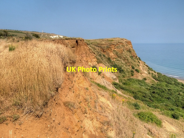 Photo 6"x4" Red Cliff Yaverland\/SZ6185 c2013