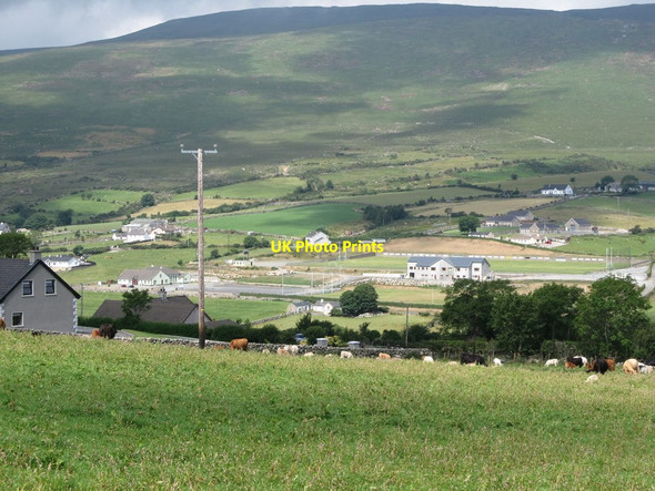 Photo 6"x4" The Holy Cross GAA Ground, Atticall, viewed from the col between Knockchree and Aughrim Hill Attical c2013