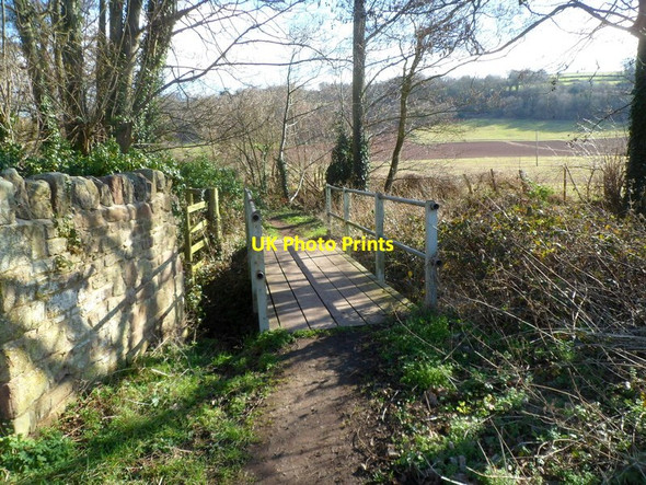 Photo 6"x4" Footbridge over a brook, Walford Walford\/SO5820 c2012