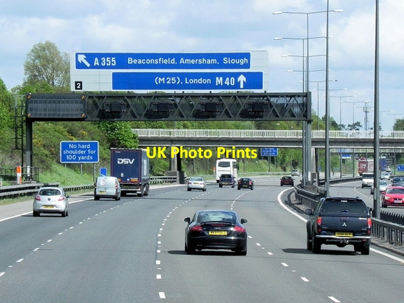 Photo 6"x4" M40 Junction 2, Beaconsfield Beaconsfield c2013