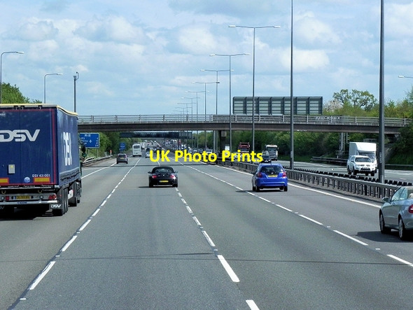 Photo 6"x4" Southbound M40, Bridge near Hyde Farm Beaconsfield c2013