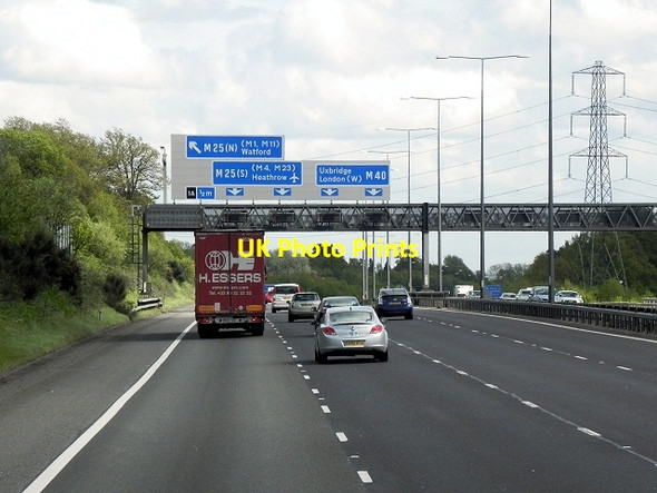 Photo 6"x4" Southbound M40, Gerrards Cross Gerrards Cross c2013