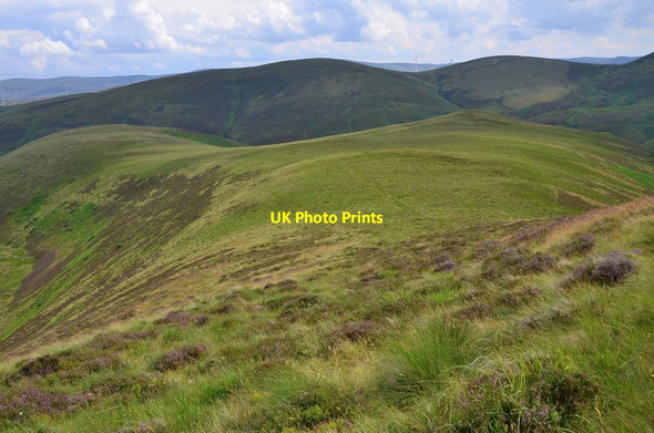 Photo 6"x4" Moorland ridge east of Culter Fell Mitchell Hill\/NT0633 c2013
