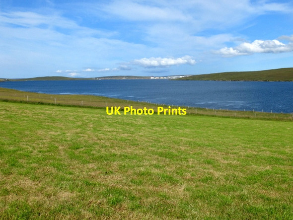 Photo 6"x4" Fields above Sullom Voe Lunnister c2013