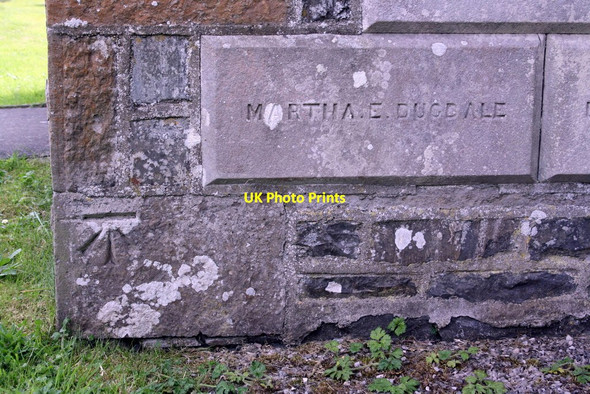 Photo 6"x4" Benchmark on porch side of Frostrow Methodist Chapel Hollins\/SD6791 c2013