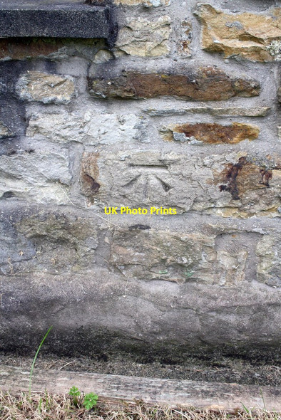 Photo 6"x4" Benchmark on 'Parringtons' Garsdale\/SD7489 c2013
