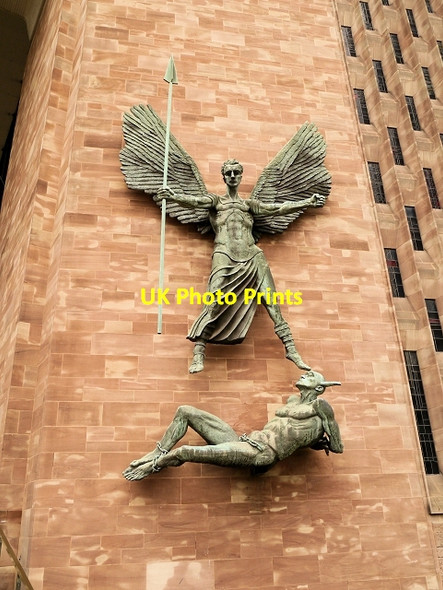 Photo 6"x4" St Michael's Victory over the Devil Coventry c2013