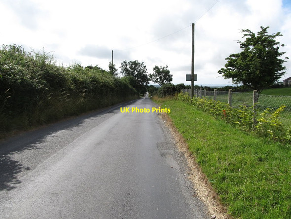 Photo 6"x4" View south along Tullyframe Road Attical c2013