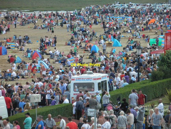 Photo 6"x4" Even more people on the beach watching day 2 of Cleethorpes airshow Cleethorpes c2013