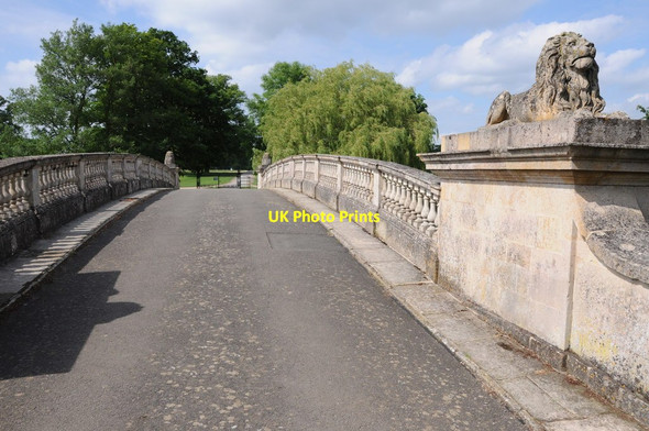 Photo 6"x4" Bridge over the lake at Burghley Stamford\/TF0207 c2013