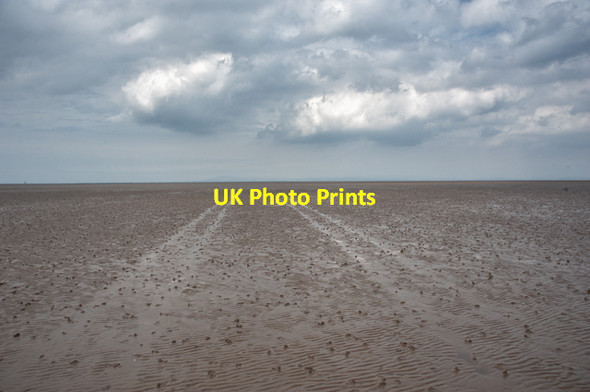 Photo 6"x4" Tracks in the sand Fleetwood c2013