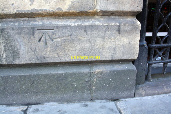 Photo 6"x4" Benchmark on building on south side of Great George Street Leeds\/SE3034 c2013