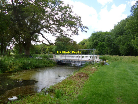 Photo 6"x4" Wimborne St Giles, footbridge Wimborne St Giles c2013