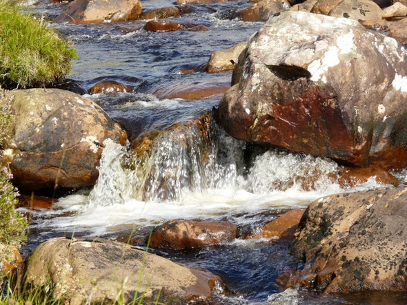 Photo 6"x4" Small fall on Allt Mor Applecross c2008