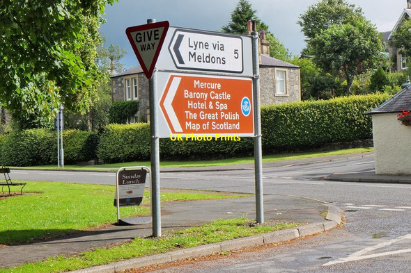 Photo 6"x4" Road signs, Eddleston Eddleston c2013