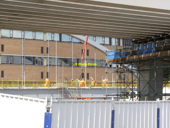 Photo 6"x4" Work continues on the arch Beeston\/SK5236 c2013
