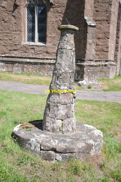 Photo 6"x4" Top of the old spire Llangarron c2013