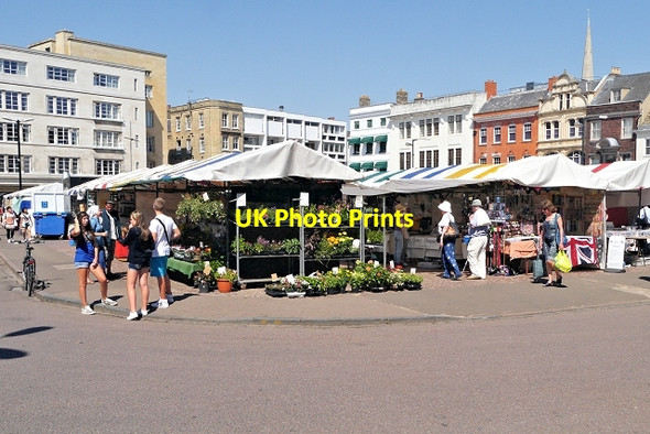 Photo 6"x4" Cambridge Market place Cambridge\/TL4658 c2013