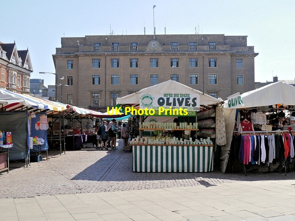 Photo 6"x4" Cambridge Market and Guildhall Cambridge\/TL4658 c2013