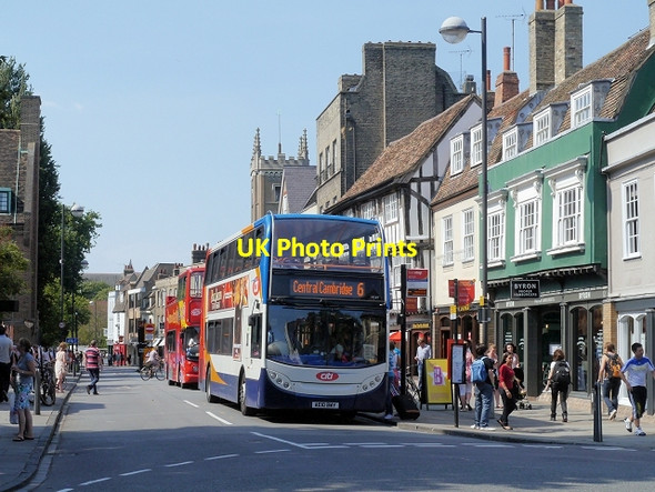 Photo 6"x4" Buses on Bridge Street Cambridge\/TL4658 c2013