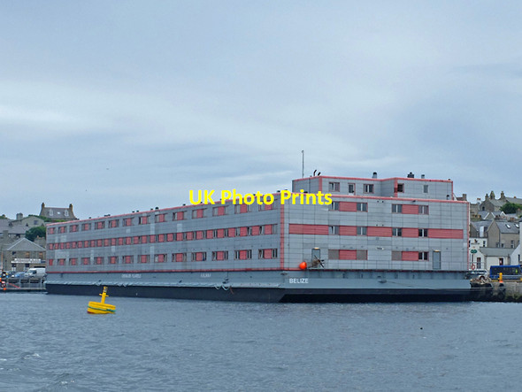 Photo 6"x4" Flotel in Lerwick's Albert Dock Lerwick c2013