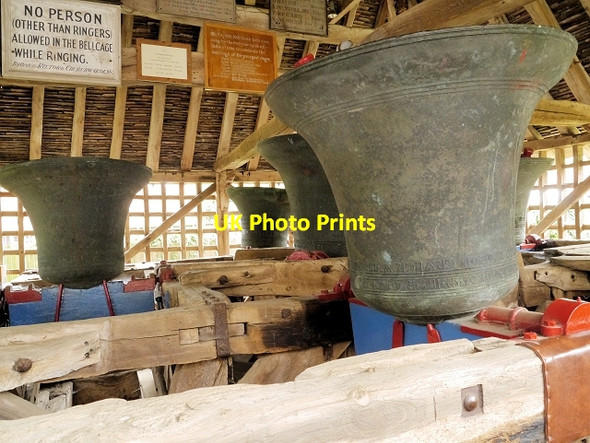 Photo 6"x4" East Bergholt Bellcage East Bergholt c2013