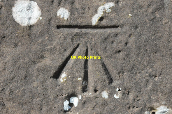 Photo 6"x4" Benchmark on Llangarron church Llangarron c2013