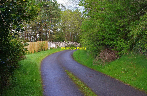 Photo 6"x4" Bend in the road, Luska Pier, Co. Tipperary Coolbaun c2013