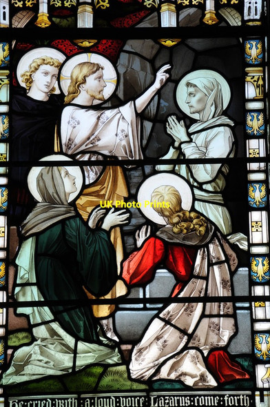 Photo 6"x4" Stained glass window, St Weonards church St Weonards c2013 P1