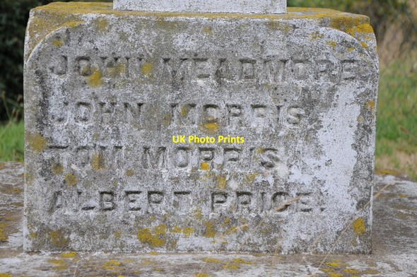 Photo 6"x4" Names on Orcop War Memorial #1 Orcop c2013