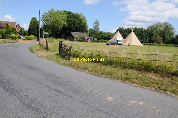 Photo 6"x4" Tipis on Glebe Field Baughton c2013