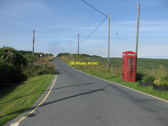 Photo 6"x4" K6 phonebox at Hunmanby Gap Hunmanby Moor c2013