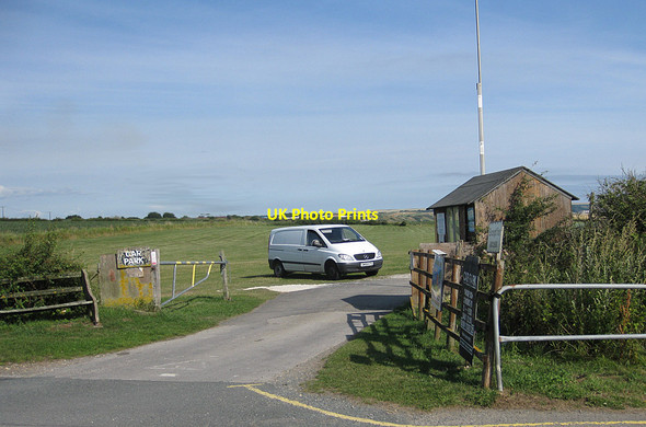 Photo 6"x4" Car park at Hunmanby Gap Hunmanby Moor c2013