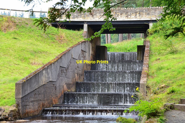 Photo 6"x4" Outflow from Tumbleton Lake, Cragside Knocklaw c2013