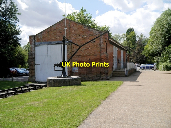 Photo 6"x4" Crane and Former Goods Shed at Clare Clare\/TL7645 c2013