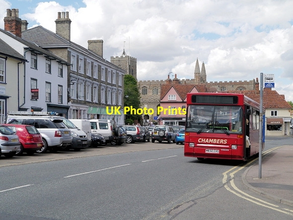 Photo 6"x4" Bus at Market Hill, Clare Clare\/TL7645 c2013