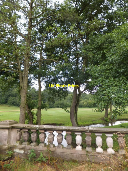 Photo 6"x4" Bridge balustrade by Trentham Park Golf Club Hanchurch c2013