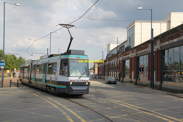 Photo 6"x4" Tram and tram sheds Salford\/SJ8098 c2013