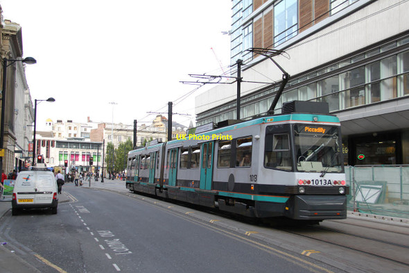 Photo 6"x4" Approaching Piccadilly Gardens Manchester c2013
