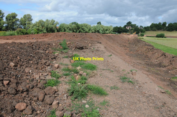 Photo 6"x4" Removal of railway embankment Tewkesbury c2013