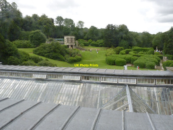 Photo 6"x4" View of the garden terraces Harlaxton c2013
