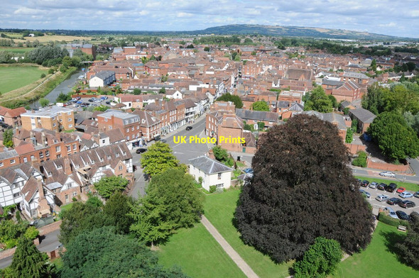 Photo 6"x4" Tewkesbury viewed from Tewkesbury Abbey tower Tewkesbury c2013