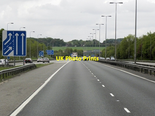 Photo 6"x4" Northbound M40, Traffic Merging from Junction 4 Cressex c2013