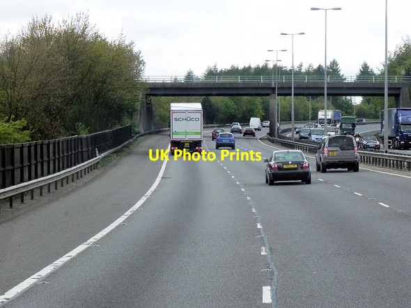 Photo 6"x4" Northbound M40, Bullocks Farm Lane Bridge Lane End\/SU8092 c2013
