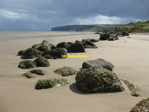 Photo 6"x4" WWII defences, Speeton Sands Speeton c2013