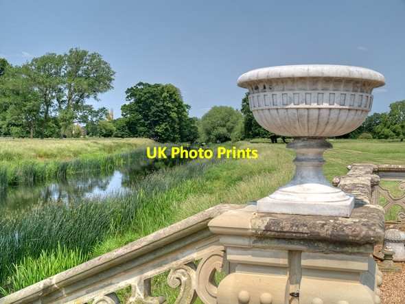 Photo 6"x4" River Avon Seen from the River Terrace at Charlecote House Charlecote c2013