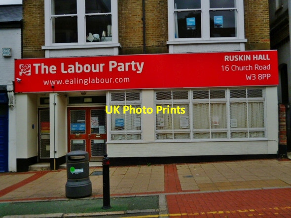 Photo 6"x4" Ealing Labour Party, Church Road W3 Acton\/TQ2080 c2013
