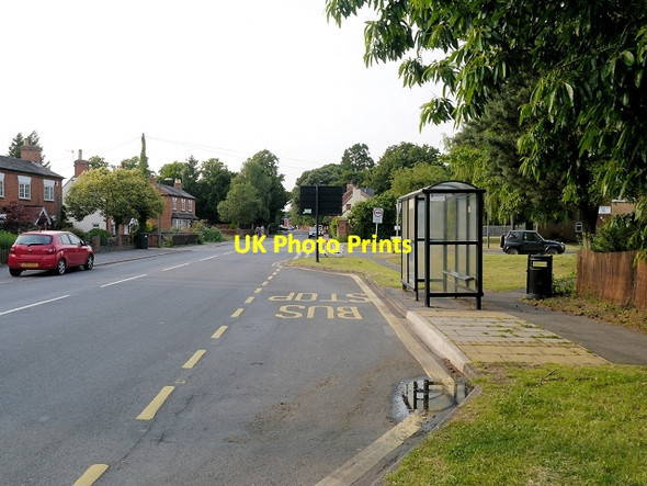 Photo 6"x4" Bus Stop on Wellesbourne Road Barford\/SP2760 c2013