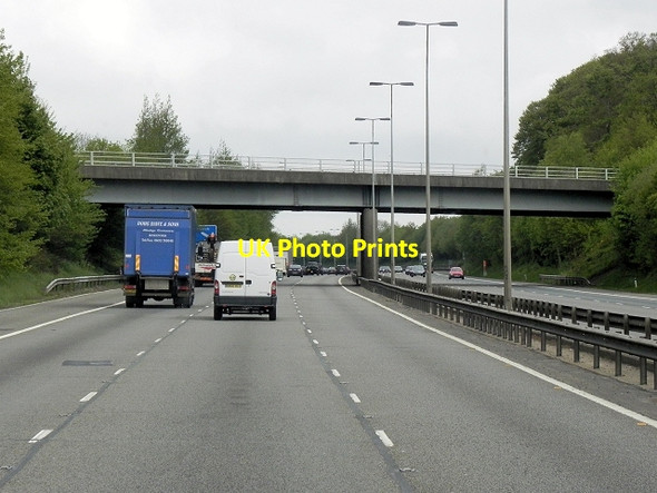 Photo 6"x4" Northbound M40, Marlow Road Bridge Ibstone c2013