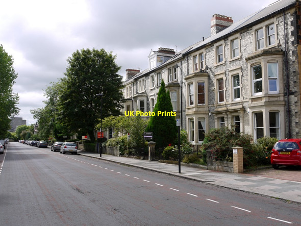 Photo 6"x4" Eslington Terrace, south of Clayton Road, Jesmond Newcastle upon Tyne c2013